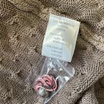 STOCKERPOINT Handbestickt Floral Embroidered Cardigan Cable Knit Sweater 48 Tan Size M Photo 3