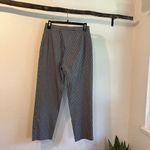 Ralph Lauren  Blue Gingham Plaid Print High Rise Cropped Trouser Pants Size 6 Photo 6