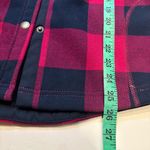 Orvis  Women Teton Flannel Shacket M Pink Buffalo Plaid Fleece Lined Shirt Jacket Photo 7