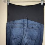 Just Black Maternity Dark Blue Full Panel Flare Denim Jeans Photo 8