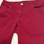 White House | Black Market Maroon Slim Leg Blanc Jeans- 4R Photo 9