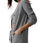 Athleta NEW Revolve Grey Ribbed Cardigan Photo 2