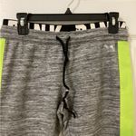 Victoria's Secret Gray Joggers with Neon Green Stripes Photo 1