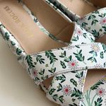 Jack Rogers NWOT Palmer Criss Cross Heel Wedge White Floral Espadrilles Photo 3
