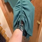 Just Quella NWT  Green Ruched Dress Photo 2