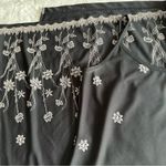 Younique Clothing Vintage Black Floral Embroidered Maxi Dress Women's Medium Photo 4