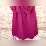 The Vanity Room  | Magenta V-Neck Skort Romper Photo 2