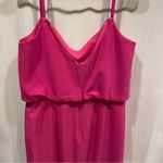 Dress the Population  Nordstrom NWT fuchsia Alondra midi dress adjustable straps Photo 7