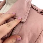 Dylan Gray Leather‎ Moto Jacket Blush Pink Zip Front Size XS Photo 6