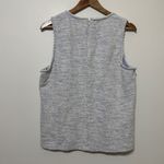 J.Crew  Textured Tank Top with Scallop Trim Blue Size XL Blue Tweed Photo 4