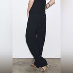 ZARA  Women’s Wide Leg Pleated Black Pants Photo 11