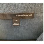 Harvé Benard Harve Benard Blue 3/4 Bell Sleeve V-Neck Textured Pullover Blouse Size M Photo 6