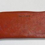 Michael Kors Jet Set Travel Leather Continental Wristlet Burnt Orange Women’s OS Photo 2