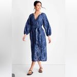 FUTURE COLLECTIVE MAXI DRESS FLORAL Blue Size M Photo 1