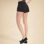 Hot Topic Blackheart Black Destructed High-Waisted Jean Shorts Photo 3