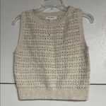Banana Republic WOMENS SWEATER VEST BLOUSE CREAM SMALL Photo 1