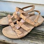 Vionic  Amber adjustable cork square bead sandals Size 8 Photo 1