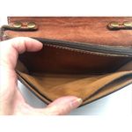 Patricia Nash  Italian Leather Tooled Torri Clutch Florence Brown Purse Crossbody Photo 10