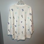 Nic+Zoe plus size coral reef embroidered white beachy v-neck tunic top size 1X Photo 9