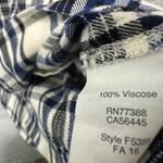 Madewell  Plaid Blue Tunic Dress Sz S Cottagecore Preppy Minimalist Academic Fall Photo 4