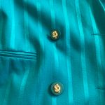 Executive Collection Vintage Teal Pinstripe Suit Photo 3