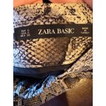 ZARA  Skirt Women Small Black Snake Print Pleated Midi Whimsigoth Streetwear Photo 7