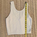 Lululemon Ribbed Softstreme Cropped Tank Top Light Vapor 0 W1EDFS Sleeveless Photo 6