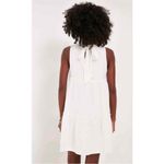 Tuckernuck Pomander Place Morgan Lightweight Gauze Ruffle Neckline Bow Dress White Size M Photo 2