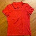 Liz Gold Collared Golf Polo Short Sleeve Red Size XS Photo 2