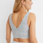 Aerie Lace Waffle Longline  Holiday Bralette Photo 1