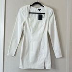 NBD Revolve NBR Long Sleeve Hastings Mini Dress in White NWT Size Small Photo 2