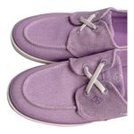 Sperry Pier Wave Heavy Twill Boat Shoe size 10. Light purple, women's. Photo 6