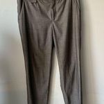 ZARA  charcoal gray mid rise stretch 5 pocket trousers cuffed leg pants Small Photo 0
