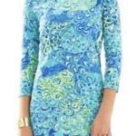 Lilly Pulitzer Marlow Dress in Lilly’s Lagoon Sea Blue Size Extra Small Photo 0