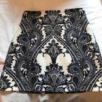 ZARA Black And White Patterned Skirt Photo 0