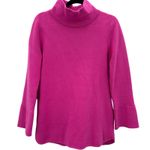 Burgess The Lauren Pink Tunic Sweater Bell Sleeve Mock Neck Cashmere Blend Med Photo 0