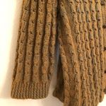 Thick Cable Knit Hand Made Cardigan Sweater M Black Size M Photo 3