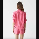 Michael Stars  Paulette Flamingo Pink Linen Shorts S Photo 3