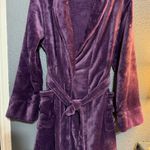Soma  Purple Robe Blackberry Luxurious Purple Plush Robe with Cozy Feel Photo 2