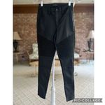 Hammer Jeans  Skinny Moto Coated Black Faux Leather Pants 3 Gorpcore Streetwear Photo 3