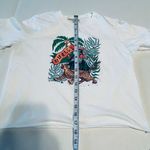 Hurley cropped t-shirt White Shirt Women's large Photo 3