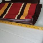 Victoria's Secret Vintage  Brown Rust Gold Suede  Leather Purse Photo 6