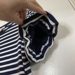 Rachel Parcell  navy Stripe cotton Bubble Sleeve T-Shirt Dress size Small Photo 6