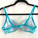 Lands' End Swim Bikini Top Bra Underwire Paisley 0 Photo 1