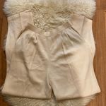 St. John  Knitwear Pleated Santana Knit Pants Cream EUC Sz 8 Stretchy Classic Photo 0