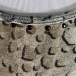 Multiples Shades of green abstract print studded tank top size large Photo 2