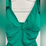 Ellen Tracy  Emerald Ruched One Piece Swimsuit Photo 2