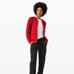 Lululemon  Red Oh So Sherpa Full Zip Jacket Photo 1