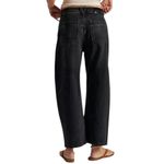 Free People  We The Free Deep Trance Dropped Boyfriend Barrel Jeans Black Size 30 Photo 1