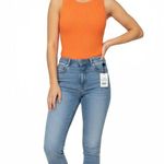 NWT Favorite Daughter Kennedy Tank Top Size XS Creamsicle Ribbed Knit Orange Photo 2